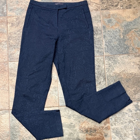 M&S Collection Pants - M&S Collection Navy Textured Pants